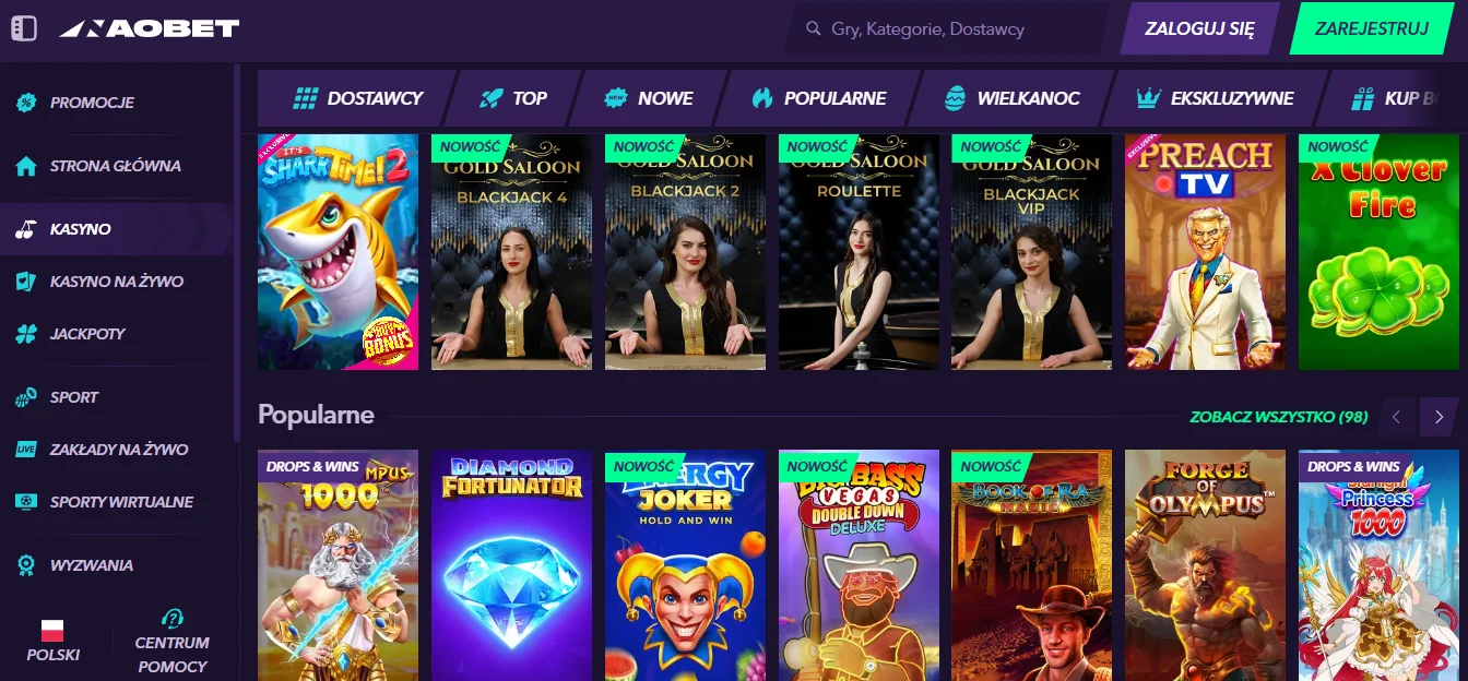 Wariancja w grach bet casino online